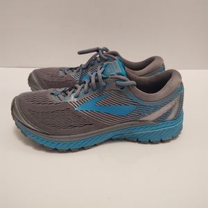 Brooks Ghost 10 WIDE Gray Blue Womens US Size 10.5 1202461D038 Running Shoes